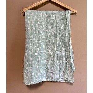 Aden + Anais Mint Green Birds Baby Swaddle Blanket Muslin‎ Lovey 100% Cotton EUC